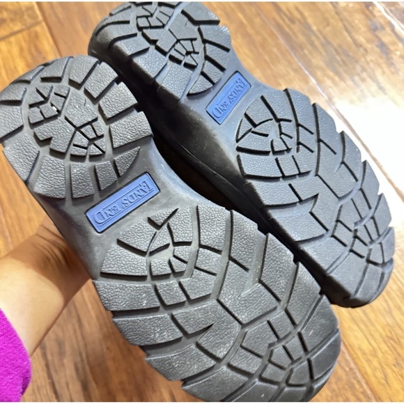 Lands End All-Weather Suede Slip-On Moc Shoes Woman's Size 9M Support - Picture 2 of 6